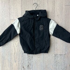 Kids Zara Black and White Windbreaker